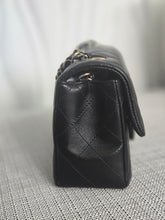 Load image into Gallery viewer, CHANEL Black Lambskin LGHW Mini Rectangular Flap Bag microchipped
