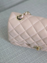 Load image into Gallery viewer, Chanel 23S 2023 Spring/Summer Collection Light Pink Lambskin champagne GHW Mini Rectangular Flap Bag
