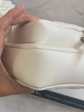 Load image into Gallery viewer, Chanel 22C White Calfskin GHW Small Camera Case Bag with Adjustable Strap
