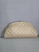 Load image into Gallery viewer, Chanel Series 16 2012 Pearly Gold Lambskin with GHW Classic Clutch
