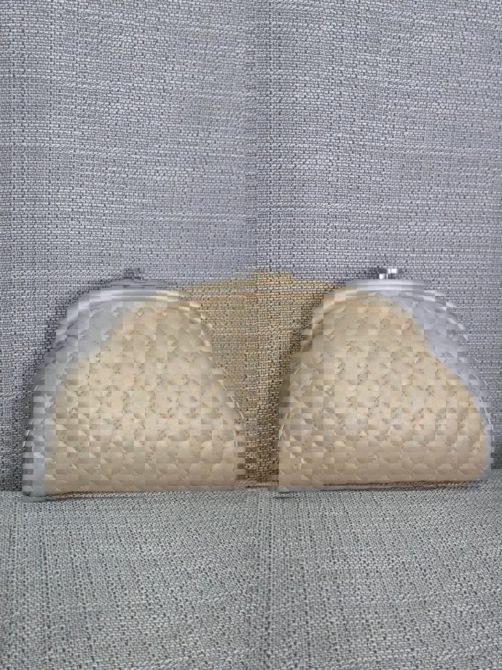 Chanel Series 16 2012 Pearly Gold Lambskin with GHW Classic Clutch