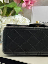 Load image into Gallery viewer, Chanel Series 30 (2021) Black Lambskin LGHW Mini Rectangular flap bag
