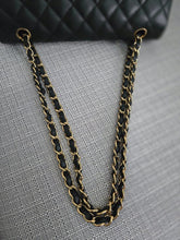 Load image into Gallery viewer, Chanel series 16 2012 Black Lambskin Medium ML Timeless Classic Double Flap Bag with GHW
