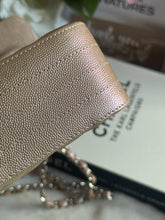 Load image into Gallery viewer, Chanel series 24 17B 2017 Fall/Winter collection Rose Gold Chevron Caviar Medium ML Timeless Classic Double Flap Bag with SHW
