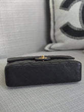 Load image into Gallery viewer, Chanel series 16 2012 Black Lambskin Medium ML Timeless Classic Double Flap Bag with GHW
