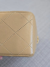 Load image into Gallery viewer, Chanel series 1 Beige Lambskin 24K GHW Vintage Mini Flap Bag
