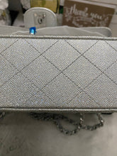 Load image into Gallery viewer, Chanel 21K 2021 Fall/Winter collection Glitter Iridescent Silver caviar SHW Medium ML 11.12 Timeless Classic Double Flap Bag
