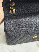 Load image into Gallery viewer, Chanel series 20 2015 Black Caviar GHW 11.12 Timeless ML Medium Classic Double Flap Bag
