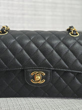 Load image into Gallery viewer, Chanel series 31 2021 Black Caviar Small Timeless Classic Double Flap Bag with GHW
