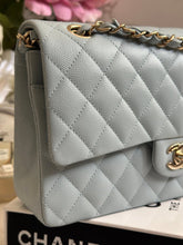 Load image into Gallery viewer, Chanel 22P Blue Caviar LGHW Medium ML Timeless Classic Double Flap Bag
