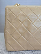 Load image into Gallery viewer, Chanel series 1 Beige Lambskin 24K GHW Vintage Mini Flap Bag
