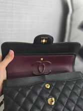 Load image into Gallery viewer, Chanel series 31 2021 Black Caviar Small Timeless Classic Double Flap Bag with GHW
