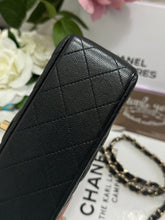 Load image into Gallery viewer, Chanel series 24 17B 2017 Fall/Winter Collection Black caviar LGHW Mini Rectangular Flap Bag with Burgundy Leather lining
