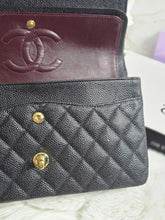 Load image into Gallery viewer, Chanel series 20 2015 Black Caviar GHW 11.12 Timeless ML Medium Classic Double Flap Bag
