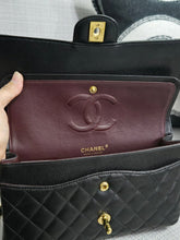 Load image into Gallery viewer, Chanel series 19 2014 Black Caviar GHW Medium ML Timeless Classic Double Flap Bag
