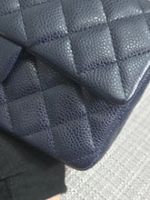 Load image into Gallery viewer, Chanel series 18 14C 2014 Cruise Collection Navy Caviar SHW Classsic Mini Rectangular Flap Bag
