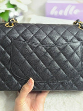 Load image into Gallery viewer, Chanel series 20 2015 Black Caviar GHW 11.12 Timeless ML Medium Classic Double Flap Bag

