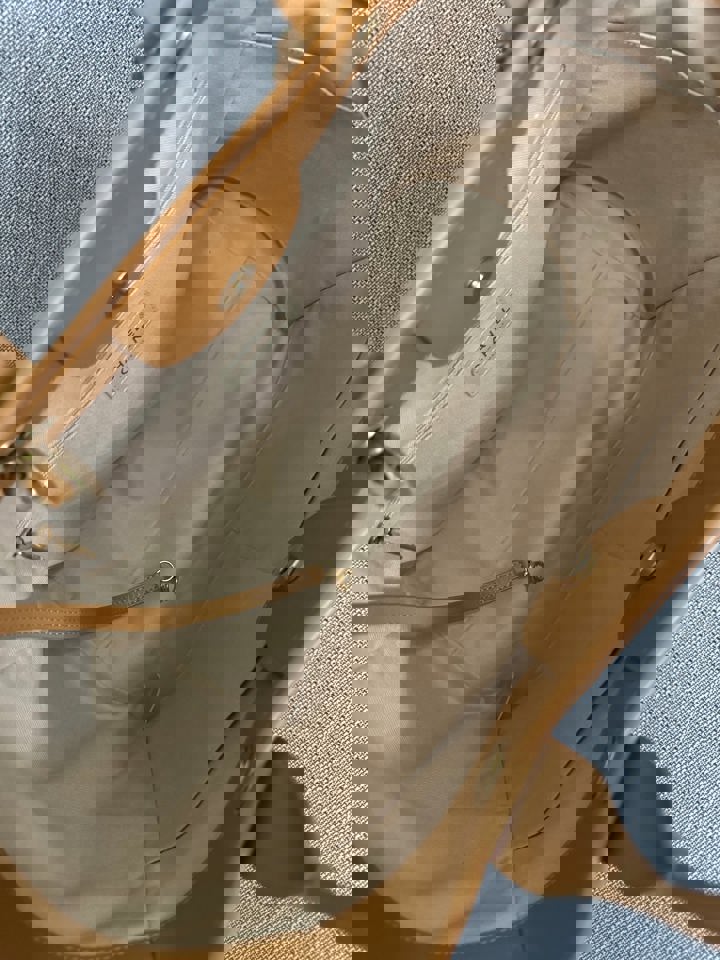Chanel series 31 21S 2021 Spring/Summer collection Caramel Calf skin aged GHW Medium/Large Deauville Tote Bag with Top handle