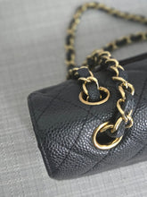 Load image into Gallery viewer, Chanel series 16 circa 2012 Black Caviar 11.12 Medium ML Timeless Classic Double Flap Bag with GHW
