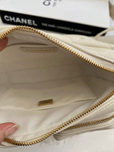 Load image into Gallery viewer, Chanel 22C White Calfskin GHW Small Camera Case Bag with Adjustable Strap
