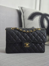Load image into Gallery viewer, Chanel series 31 2021 Black Caviar Small Timeless Classic Double Flap Bag with GHW
