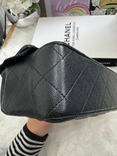Load image into Gallery viewer, Chanel series 24 17B 2017 Fall/Winter Collection Black caviar LGHW Mini Rectangular Flap Bag with Burgundy Leather lining
