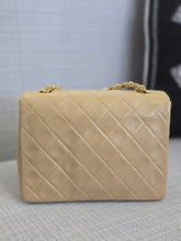 Load image into Gallery viewer, Chanel series 1 Beige Lambskin 24K GHW Vintage Mini Flap Bag
