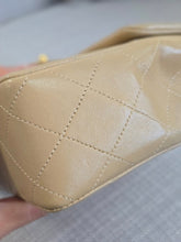 Load image into Gallery viewer, Chanel series 1 Beige Lambskin 24K GHW Vintage Mini Flap Bag
