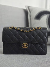 Load image into Gallery viewer, Chanel series 31 2021 Black Caviar Small Timeless Classic Double Flap Bag with GHW
