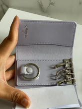 Load image into Gallery viewer, Chanel 21K Purple Lilac Caviar SHW 4 Keys Card Holder
