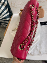 Load image into Gallery viewer, Chanel 21A Dark Pink/Raspberry Pink Caviar LGHW Medium ML Double flap Timeless Classic Bag
