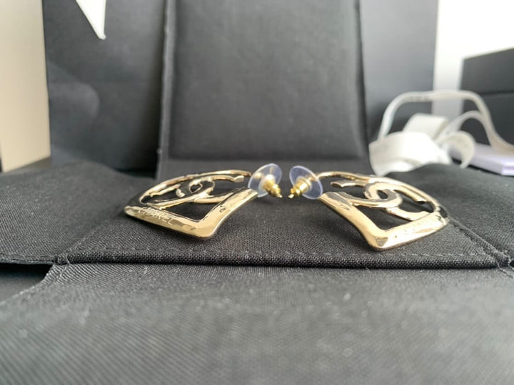 Chanel Heart Large Earrings