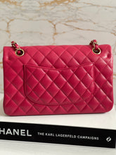 Chanel 21A Dark Pink/Raspberry Pink Caviar LGHW Medium ML Double
