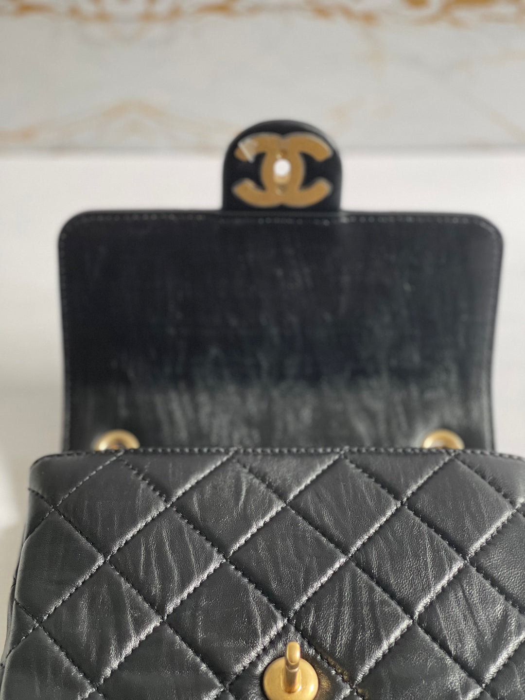 Chanel 22P Crystal CC Mini Flap bag
