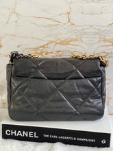 Load image into Gallery viewer, Chanel 19 Flap Bag Size Small series 28 Black Goatskin with mixed hardware
