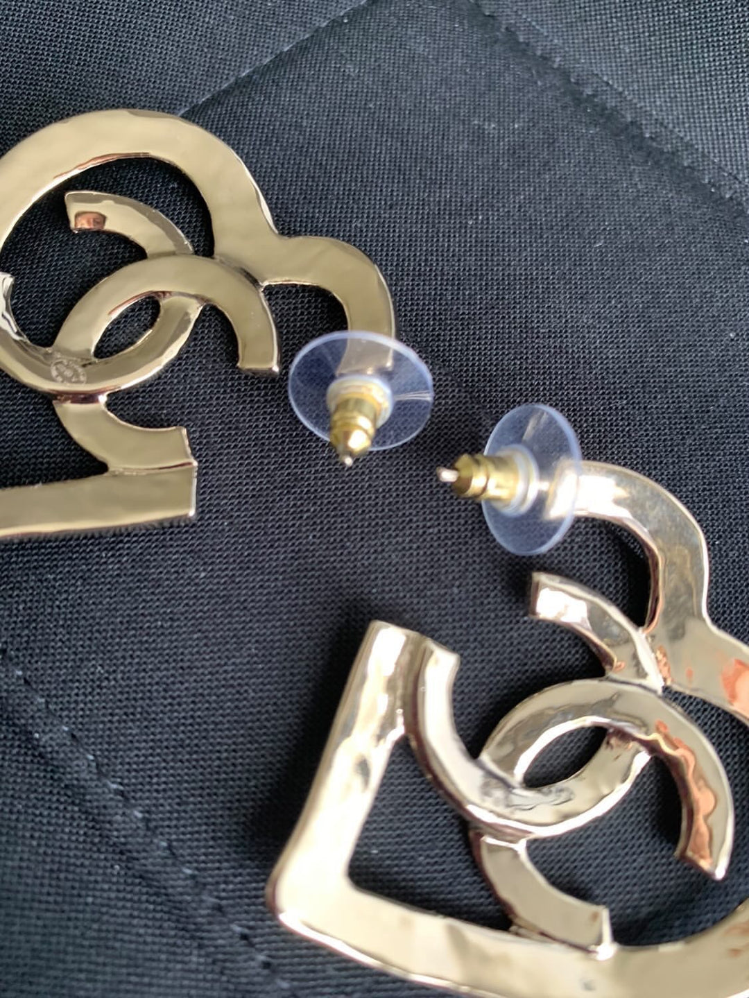 Chanel Heart Large Earrings
