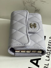 Load image into Gallery viewer, Chanel 21K Purple Lilac Caviar SHW 4 Keys Card Holder
