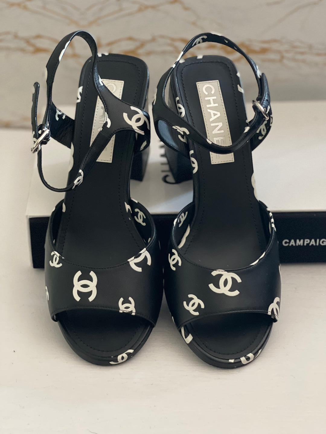 Chanel Runway 22S Collection Heeled Sandals Size EU 39 C