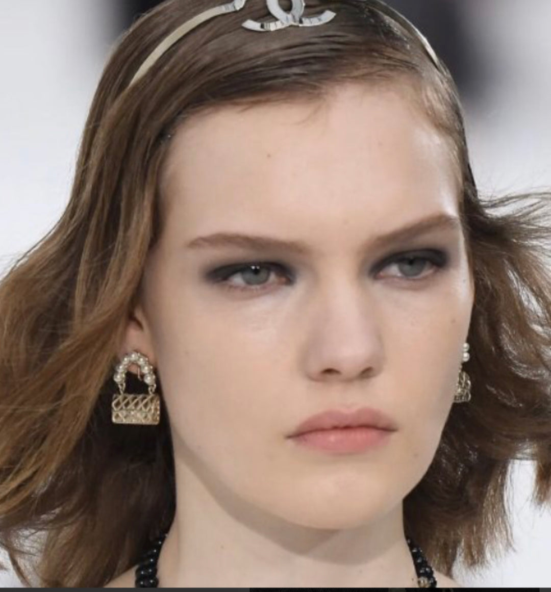 Chanel Handbag Pearl Earrings