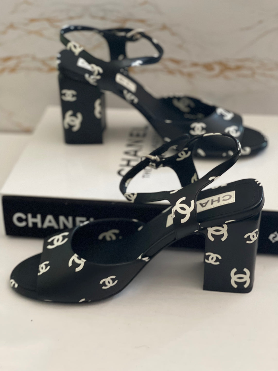 Chanel Runway 22S Collection Heeled Sandals Size EU 39 C