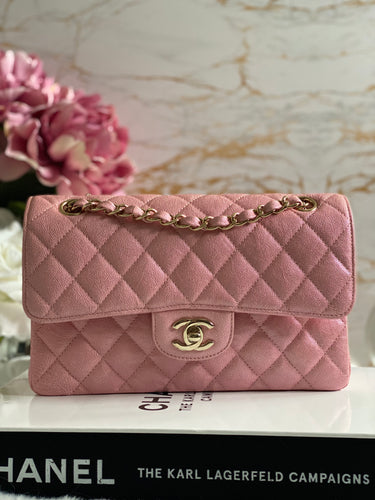 Chanel 19C collection Barbie Pink Caviar LGHW Medium ML timeless