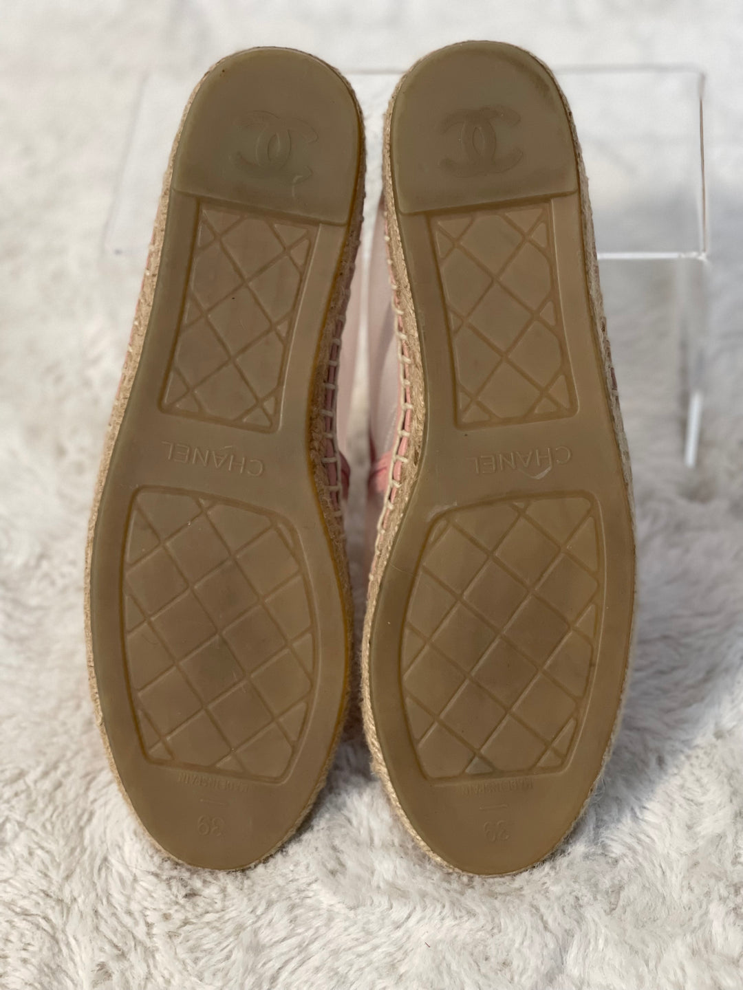 Chanel Pink Mesh Espadrilles from 19S collection size EU 39