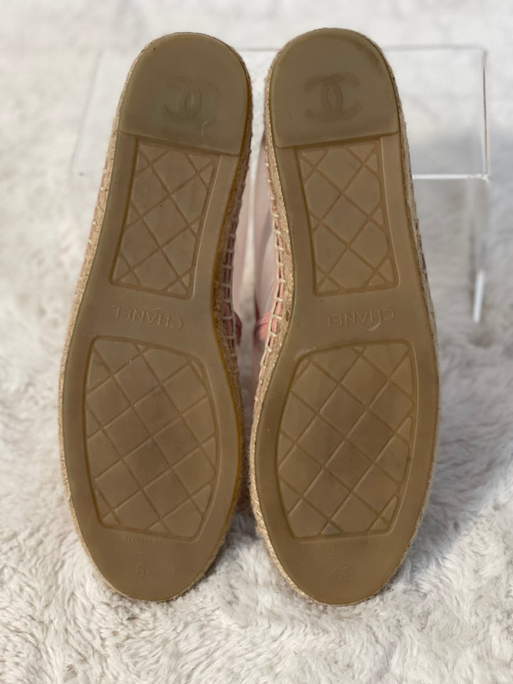 Chanel Pink Mesh Espadrilles from 19S collection size EU 39