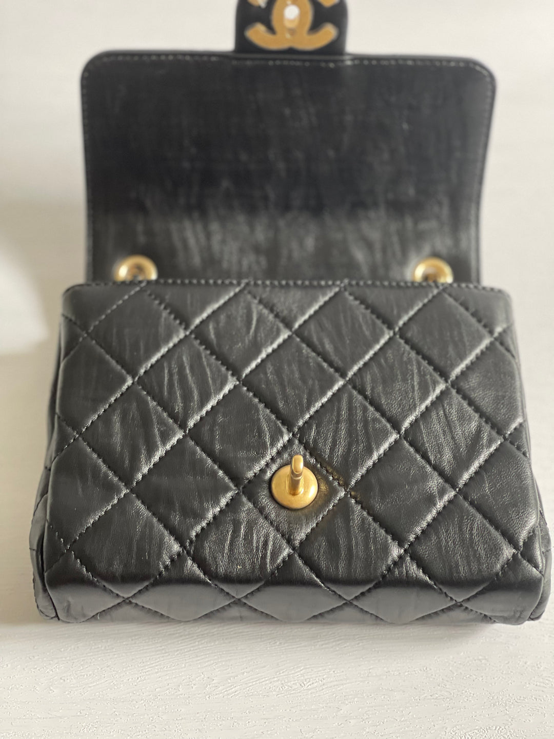 Chanel 22P Crystal CC Mini Flap bag