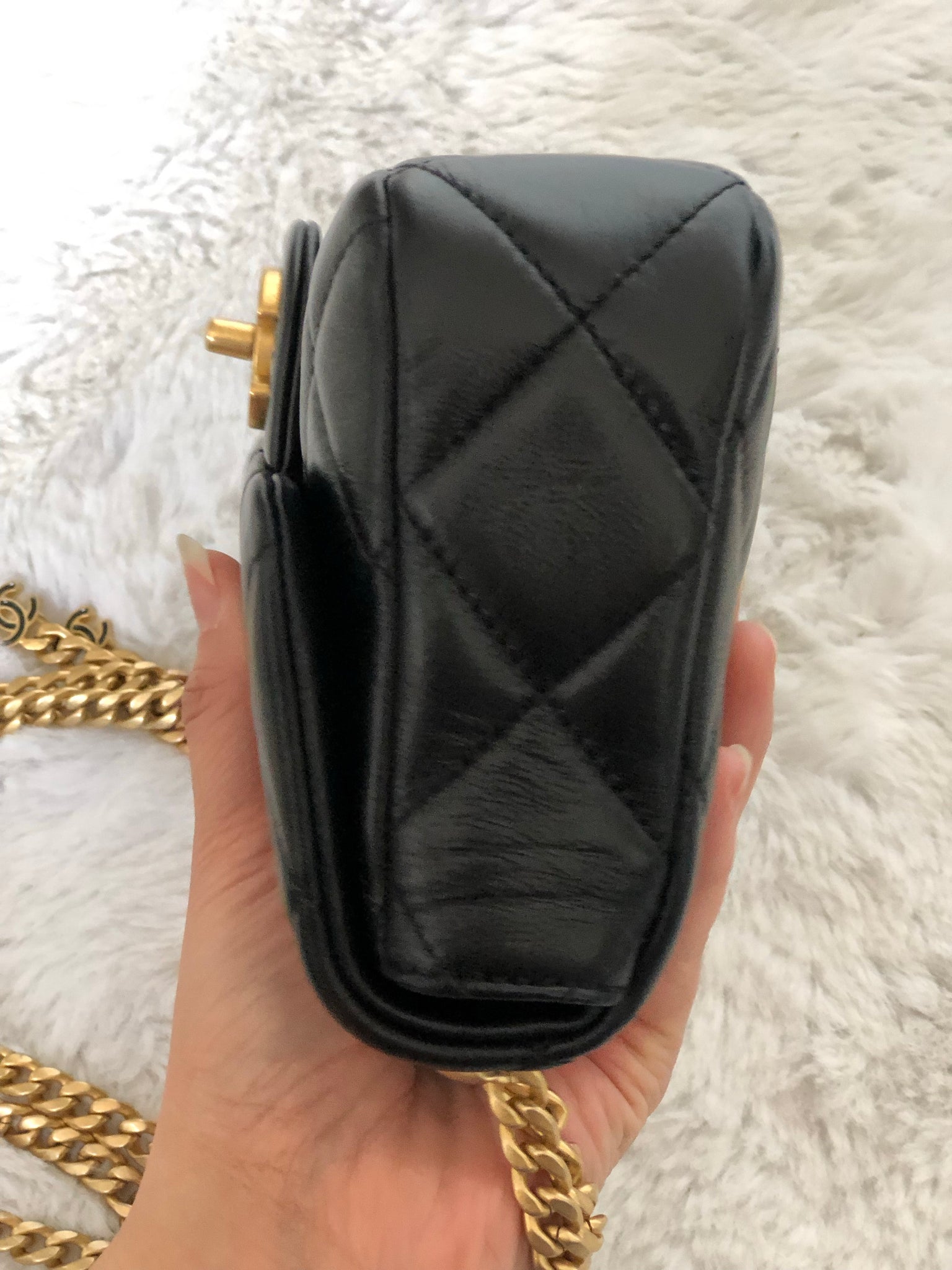 🖤BNIB 2022 22P CHANEL Classic Mini Square Black 🖤 Flap Bag