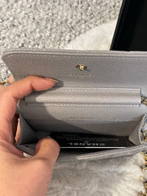 Load image into Gallery viewer, Chanel 21B Grey caviar coco chain o purse
