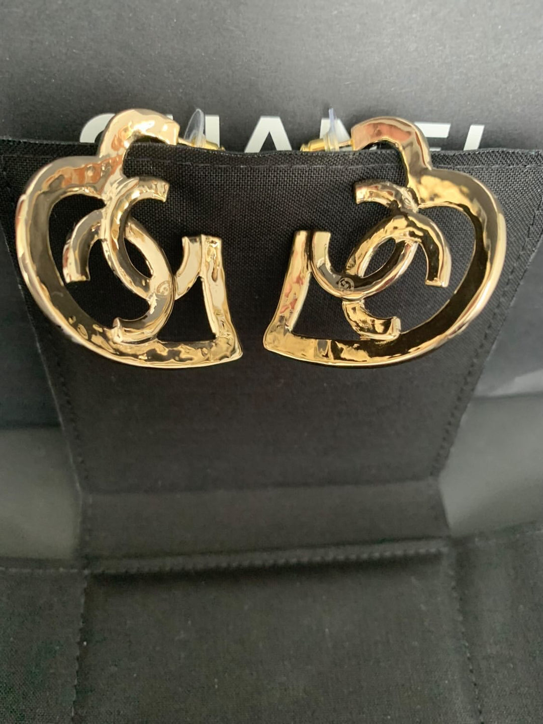 Chanel Heart Large Earrings