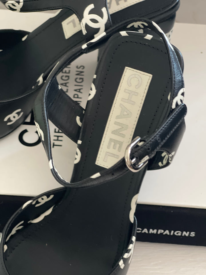 Chanel Runway 22S Collection Heeled Sandals Size EU 39 C