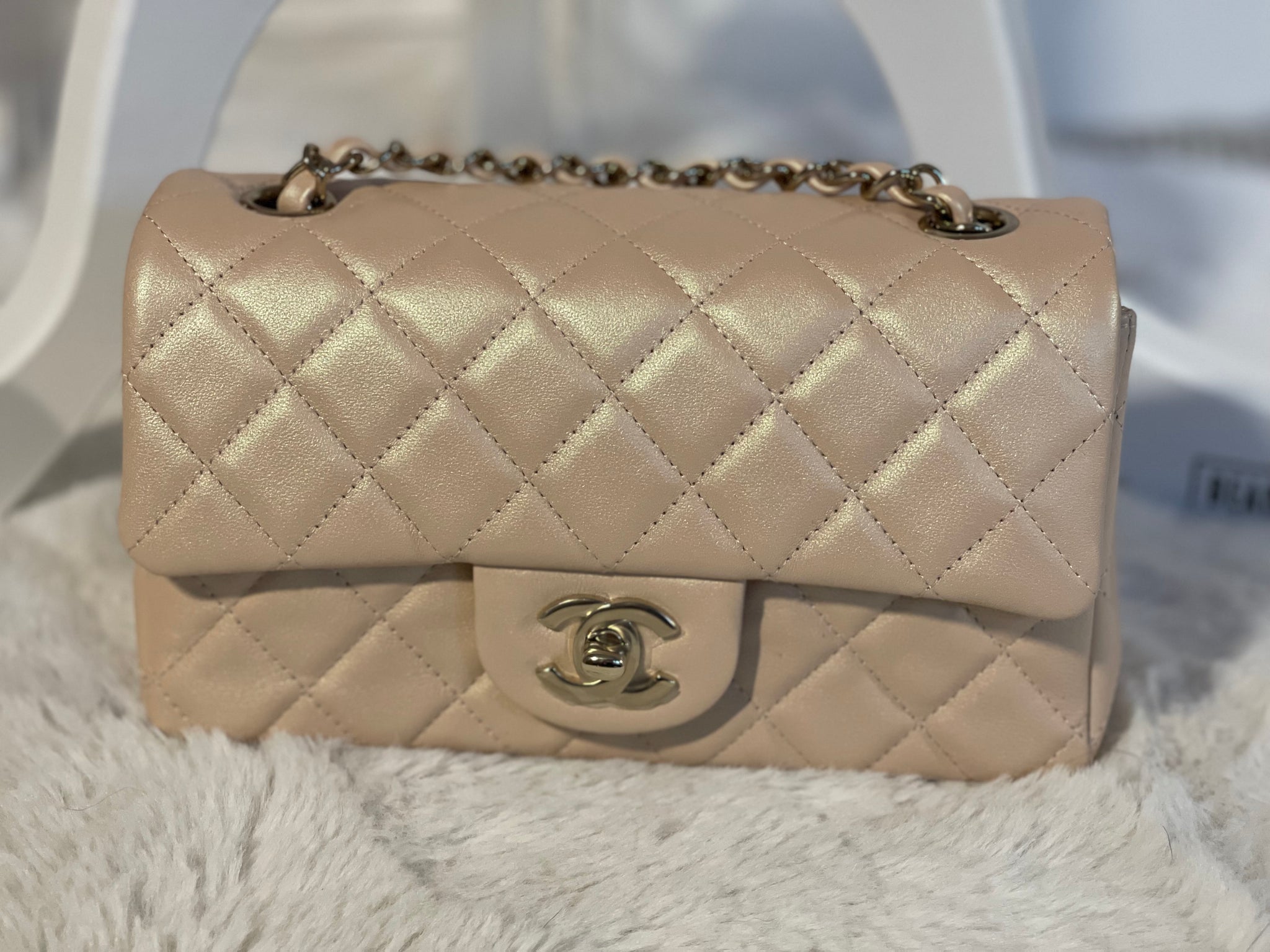 Chanel 21s iridescent beige Clearance