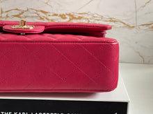 Load image into Gallery viewer, Chanel 21A Dark Pink/Raspberry Pink Caviar LGHW Medium ML Double flap Timeless Classic Bag
